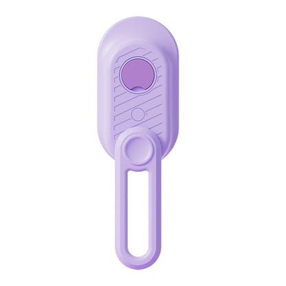 Purple plastic tool on a white background